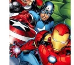 TOALLA DE PLAYA MODELO AVENGERS. DE MICROFIBRA.  MULTICOLOR. TAMAÑO 70x140. COD: 39AVE03-NEW