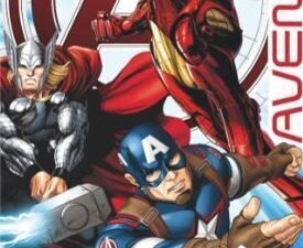TOALLA DE PLAYA MODELO AVENGERS CAPITÁN AMÉRICA. DE MICROFIBRA.  MULTICOLOR. TAMAÑO 70x140. COD: 39AV-T-2-NEW