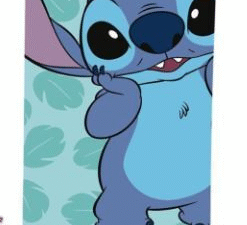 TOALLA DE PLAYA MODELO DISNEY STITCH SURF. DE ALGODÓN.  MULTICOLOR. TAMAÑO 70x140. COD: 39NW1376-NEW