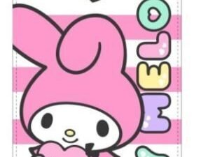 TOALLA DE PLAYA MODELO HELLO KITTY MY MELODY. DE MICROFIBRA.  MULTICOLOR. TAMAÑO 70x140. COD: 39MM5247A-NEW