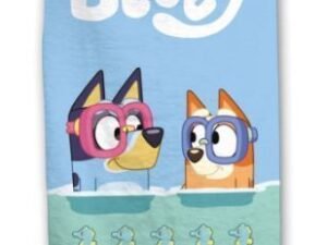 TOALLA DE PLAYA MODELO BLUEY ROSA. DE MICROFIBRA.  MULTICOLOR. TAMAÑO 70x140. COD: 39070BLU-BTM-NEW