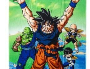TOALLA DE PLAYA MODELO DRAGON BALL Z PREMIUM. EN ALGODÓN. MULTICOLOR. TAMAÑO 70x140. COD: 39064DBS-BT-NEW