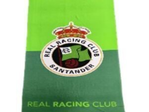 TOALLA DE PLAYAMODELO FUTBOL RACING DE SANTANDER. EN ALGODÓN.  MULTICOLOR. TAMAÑO 90x180. COD: 79TOARAC-2298SRC
