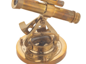 TELESCOPIO DE LATÓN CON BRÚJULA.  COD: 33974