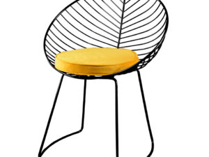 SILLÓN MODERNO NEGRO Y AMARILLO.  COD: 31174