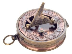 BRÚJULA CON RELOJ SOLAR.  COD: 27763